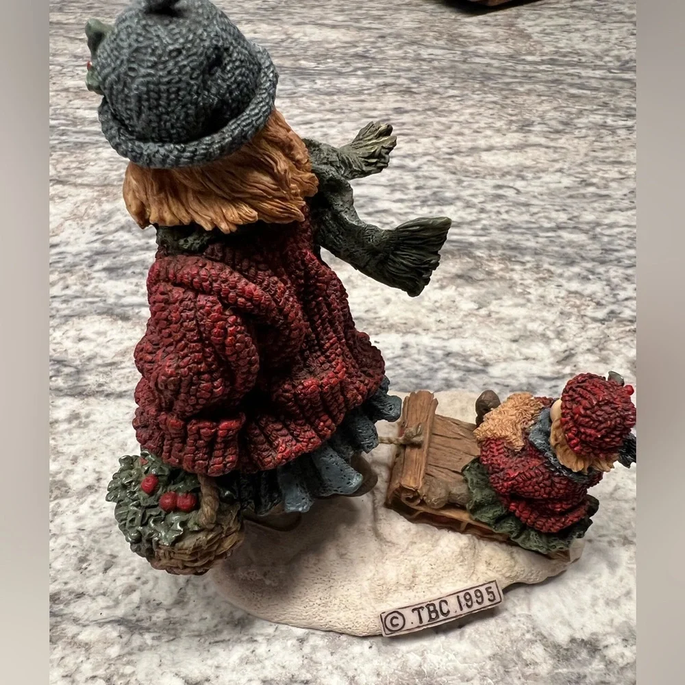 Boyds Vintage Yesterdays Child 1996 Courtney & Phoebe Sleigh Ride